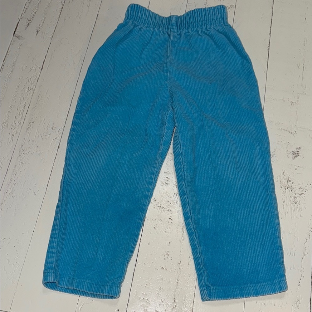 🍄24m vintage 1980s girls Blue Corduroy Kids Pants